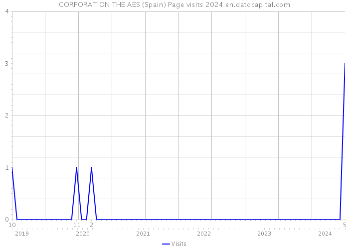CORPORATION THE AES (Spain) Page visits 2024 