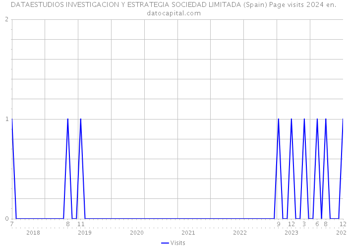 DATAESTUDIOS INVESTIGACION Y ESTRATEGIA SOCIEDAD LIMITADA (Spain) Page visits 2024 