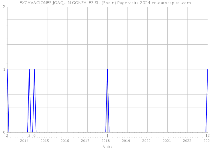 EXCAVACIONES JOAQUIN GONZALEZ SL. (Spain) Page visits 2024 