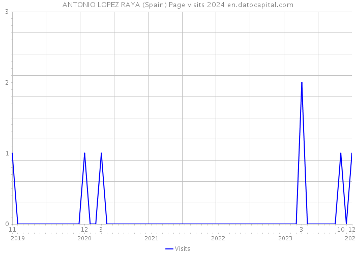 ANTONIO LOPEZ RAYA (Spain) Page visits 2024 