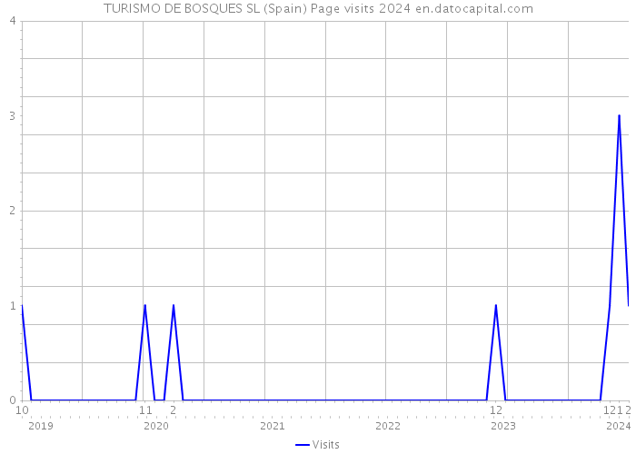 TURISMO DE BOSQUES SL (Spain) Page visits 2024 