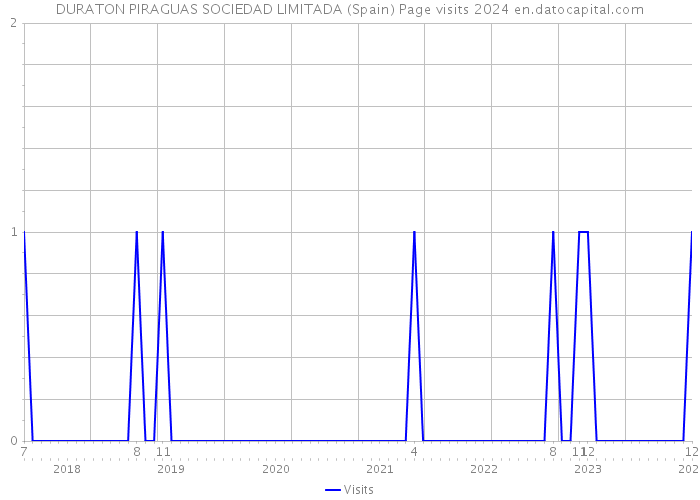 DURATON PIRAGUAS SOCIEDAD LIMITADA (Spain) Page visits 2024 