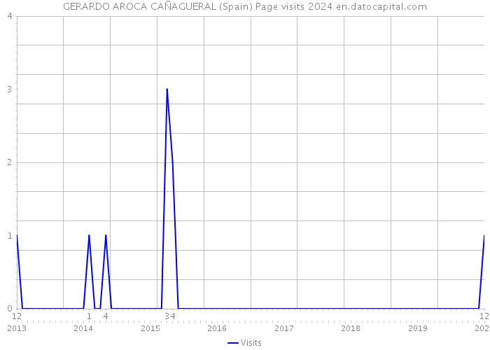 GERARDO AROCA CAÑAGUERAL (Spain) Page visits 2024 