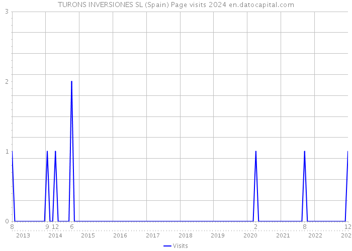 TURONS INVERSIONES SL (Spain) Page visits 2024 