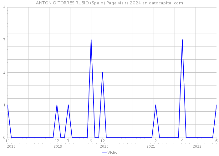 ANTONIO TORRES RUBIO (Spain) Page visits 2024 