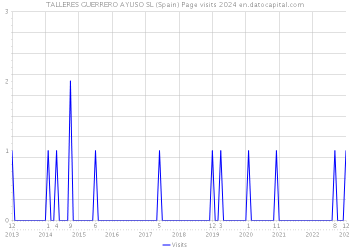 TALLERES GUERRERO AYUSO SL (Spain) Page visits 2024 