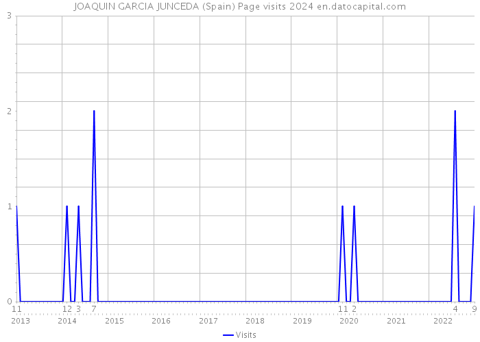 JOAQUIN GARCIA JUNCEDA (Spain) Page visits 2024 