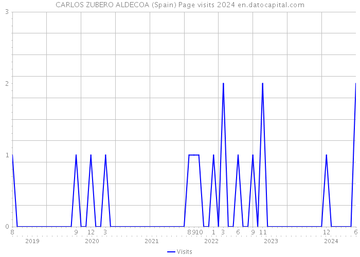 CARLOS ZUBERO ALDECOA (Spain) Page visits 2024 