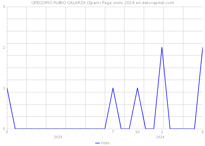 GREGORIO RUBIO GALARZA (Spain) Page visits 2024 