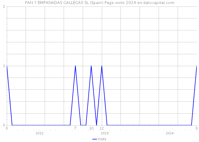 PAN Y EMPANADAS GALLEGAS SL (Spain) Page visits 2024 