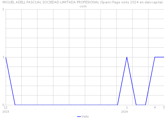 MIGUEL ADELL PASCUAL SOCIEDAD LIMITADA PROFESIONAL (Spain) Page visits 2024 