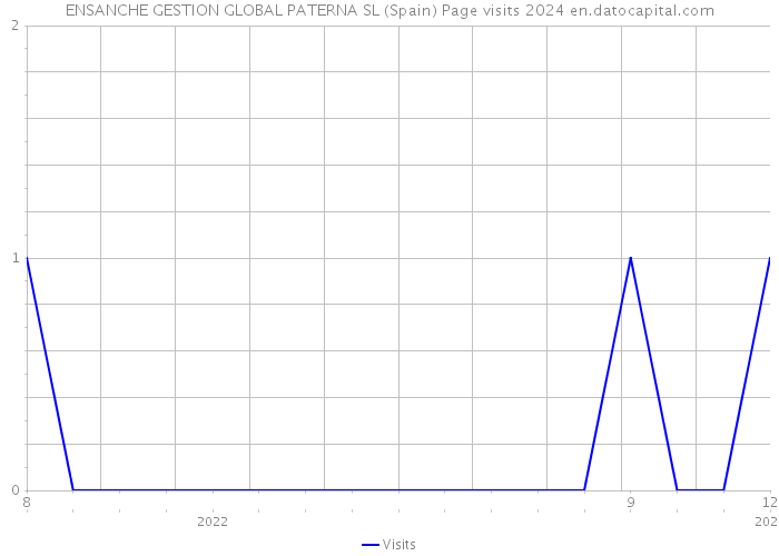 ENSANCHE GESTION GLOBAL PATERNA SL (Spain) Page visits 2024 