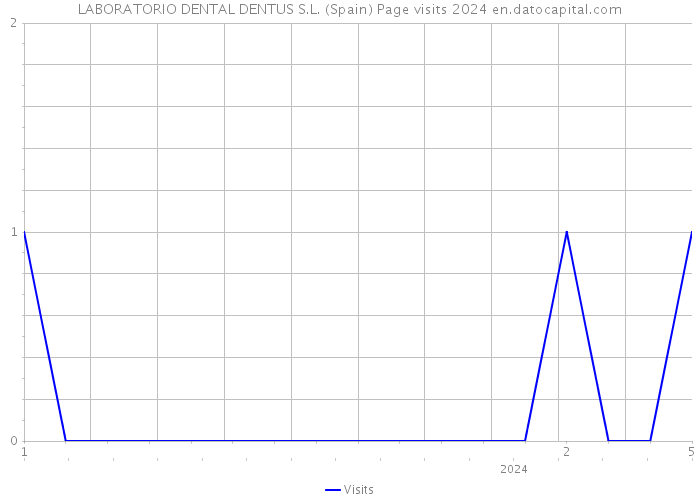 LABORATORIO DENTAL DENTUS S.L. (Spain) Page visits 2024 