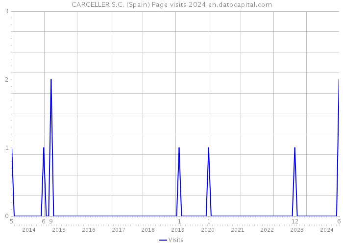 CARCELLER S.C. (Spain) Page visits 2024 