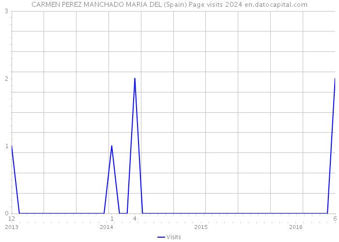 CARMEN PEREZ MANCHADO MARIA DEL (Spain) Page visits 2024 