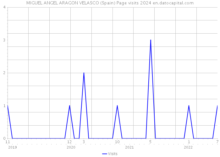 MIGUEL ANGEL ARAGON VELASCO (Spain) Page visits 2024 