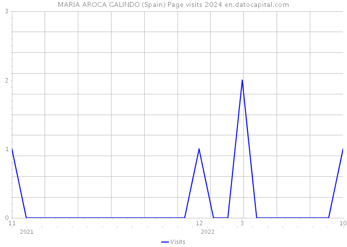 MARIA AROCA GALINDO (Spain) Page visits 2024 