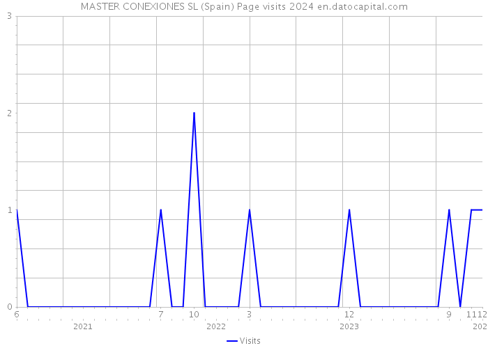 MASTER CONEXIONES SL (Spain) Page visits 2024 