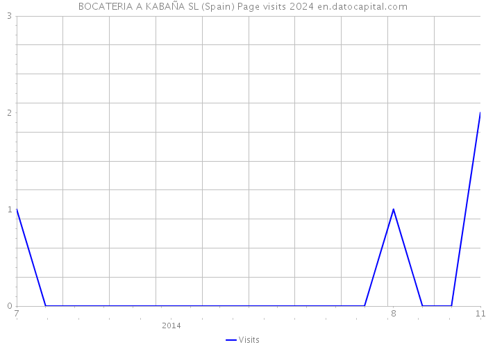 BOCATERIA A KABAÑA SL (Spain) Page visits 2024 