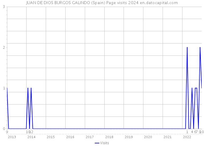 JUAN DE DIOS BURGOS GALINDO (Spain) Page visits 2024 