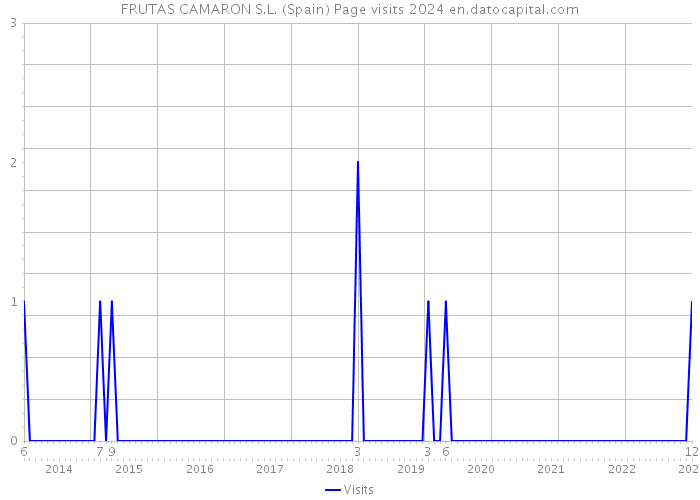 FRUTAS CAMARON S.L. (Spain) Page visits 2024 