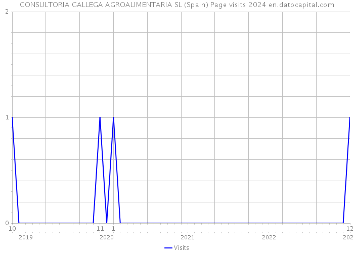 CONSULTORIA GALLEGA AGROALIMENTARIA SL (Spain) Page visits 2024 
