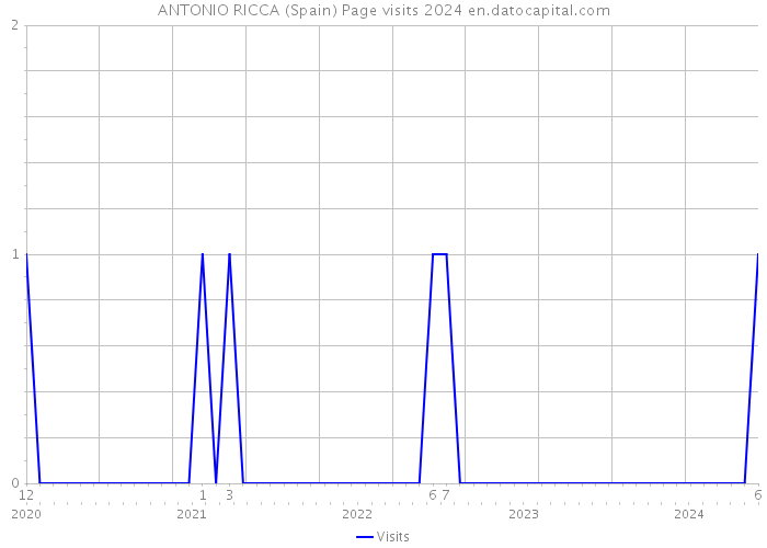 ANTONIO RICCA (Spain) Page visits 2024 