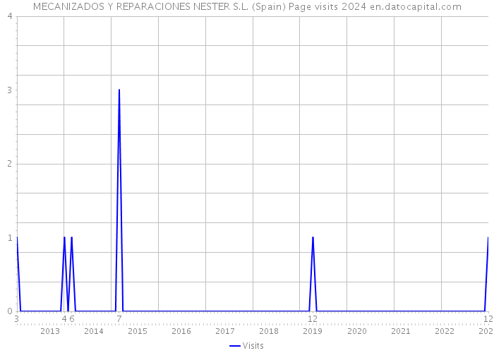MECANIZADOS Y REPARACIONES NESTER S.L. (Spain) Page visits 2024 