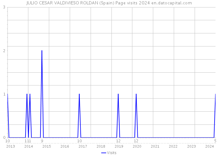 JULIO CESAR VALDIVIESO ROLDAN (Spain) Page visits 2024 