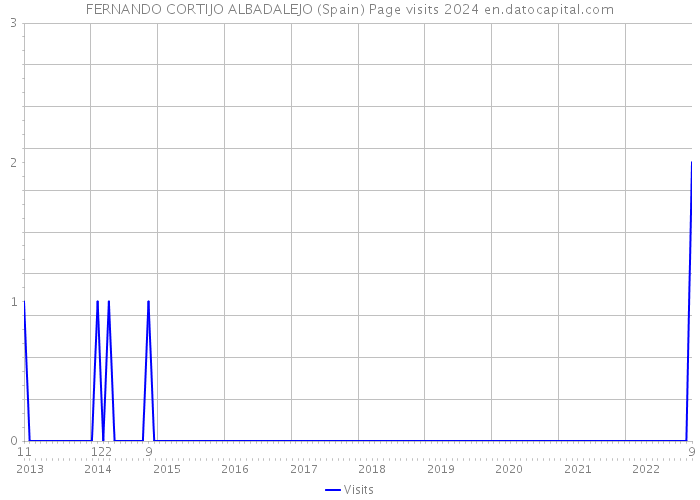 FERNANDO CORTIJO ALBADALEJO (Spain) Page visits 2024 