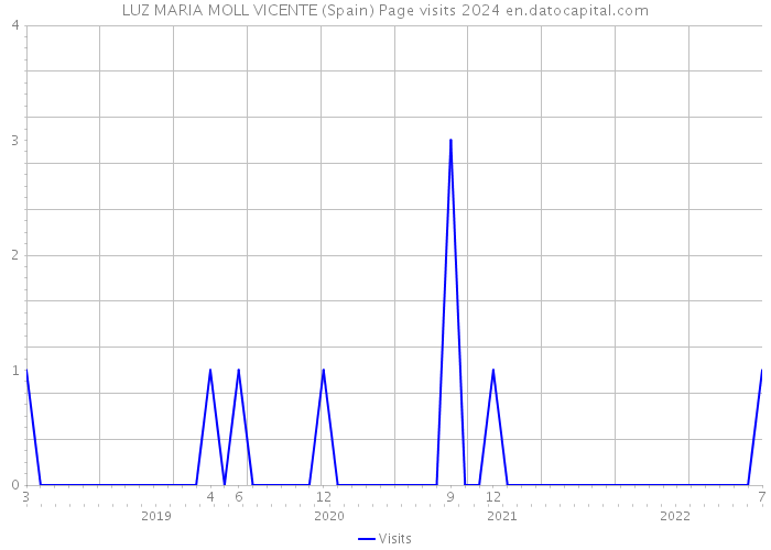LUZ MARIA MOLL VICENTE (Spain) Page visits 2024 