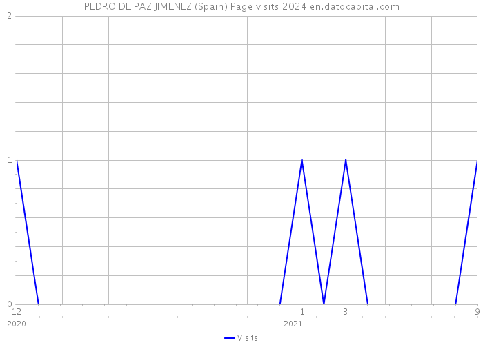 PEDRO DE PAZ JIMENEZ (Spain) Page visits 2024 