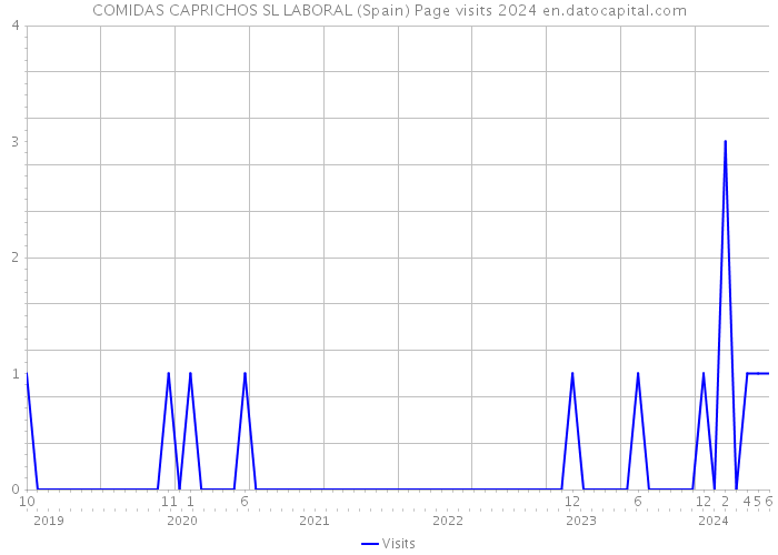 COMIDAS CAPRICHOS SL LABORAL (Spain) Page visits 2024 
