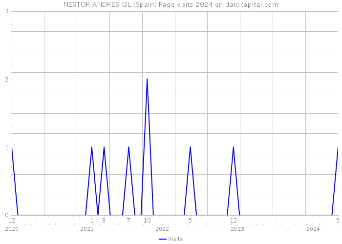 NESTOR ANDRES GIL (Spain) Page visits 2024 