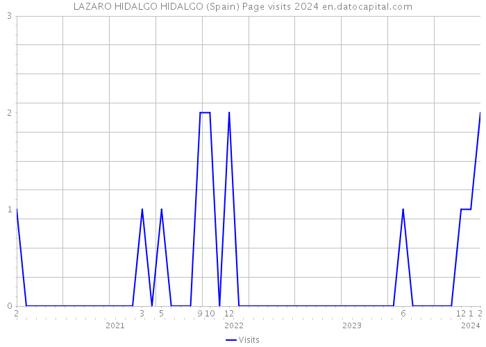 LAZARO HIDALGO HIDALGO (Spain) Page visits 2024 