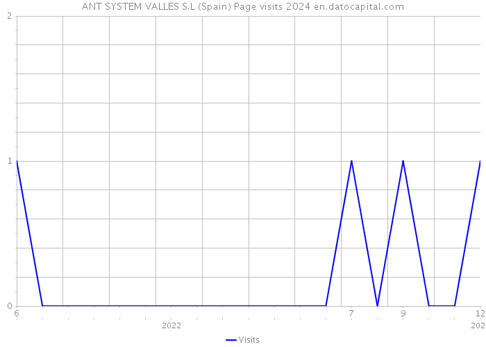 ANT SYSTEM VALLES S.L (Spain) Page visits 2024 