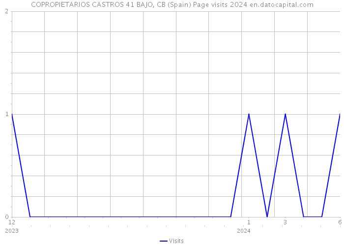 COPROPIETARIOS CASTROS 41 BAJO, CB (Spain) Page visits 2024 