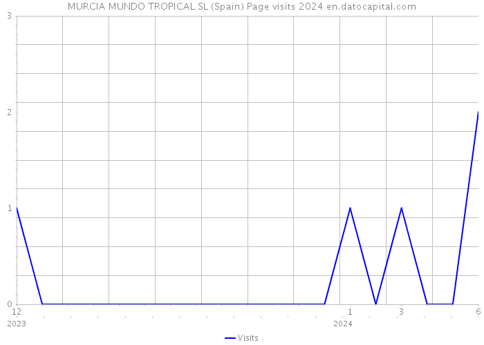 MURCIA MUNDO TROPICAL SL (Spain) Page visits 2024 