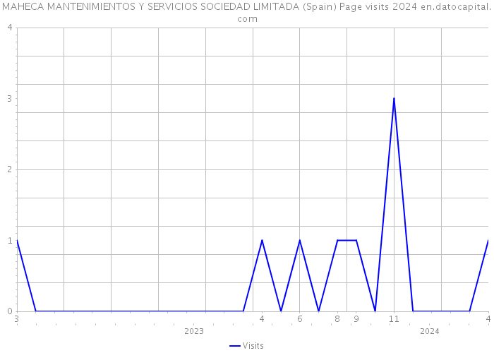 MAHECA MANTENIMIENTOS Y SERVICIOS SOCIEDAD LIMITADA (Spain) Page visits 2024 