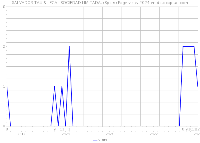 SALVADOR TAX & LEGAL SOCIEDAD LIMITADA. (Spain) Page visits 2024 