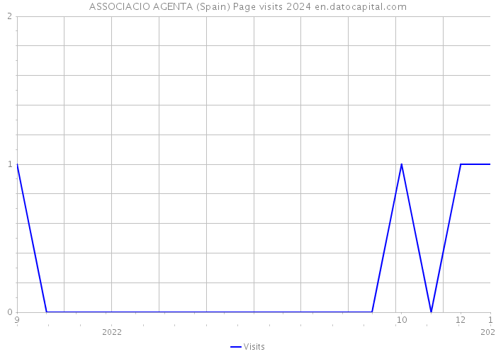 ASSOCIACIO AGENTA (Spain) Page visits 2024 
