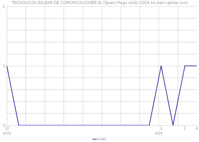 TECNOLOGIA BALEAR DE COMUNICACIONES SL (Spain) Page visits 2024 