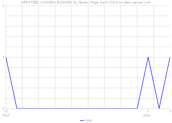 ARRATIBEL CIGANDA ECHANDI SL (Spain) Page visits 2024 