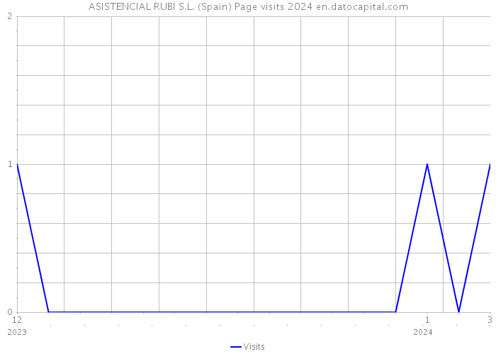 ASISTENCIAL RUBI S.L. (Spain) Page visits 2024 