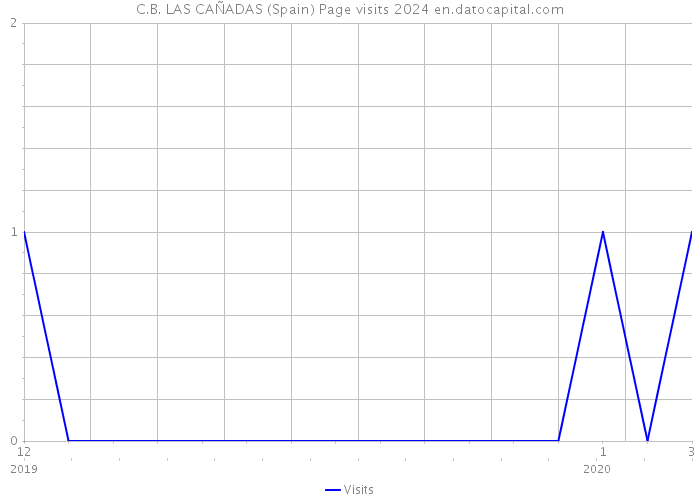 C.B. LAS CAÑADAS (Spain) Page visits 2024 