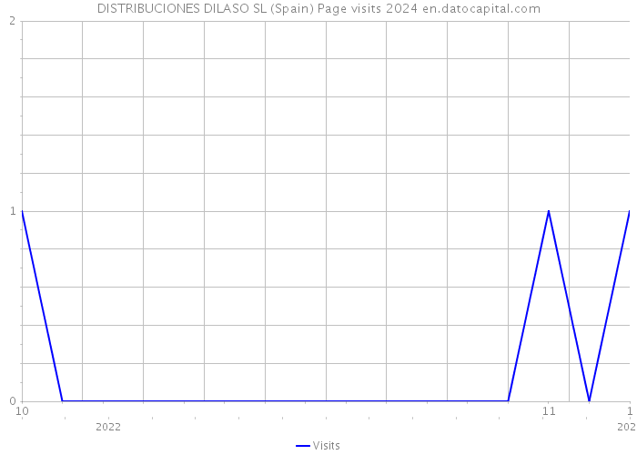 DISTRIBUCIONES DILASO SL (Spain) Page visits 2024 