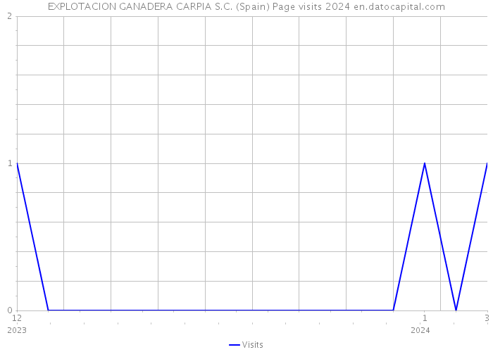 EXPLOTACION GANADERA CARPIA S.C. (Spain) Page visits 2024 