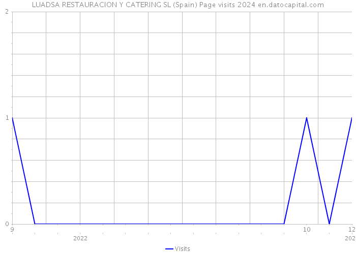 LUADSA RESTAURACION Y CATERING SL (Spain) Page visits 2024 