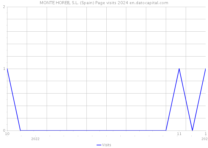 MONTE HOREB, S.L. (Spain) Page visits 2024 