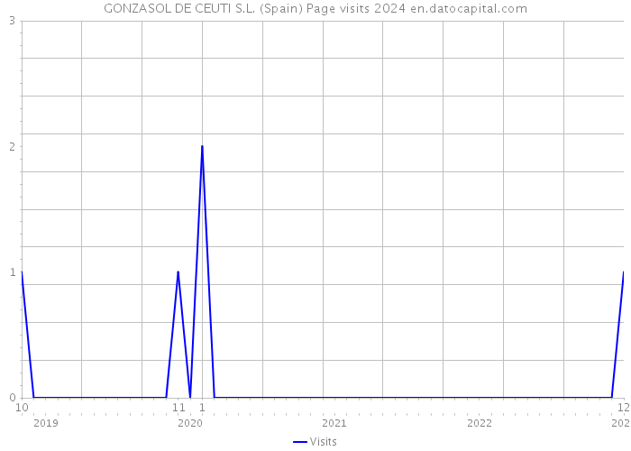 GONZASOL DE CEUTI S.L. (Spain) Page visits 2024 